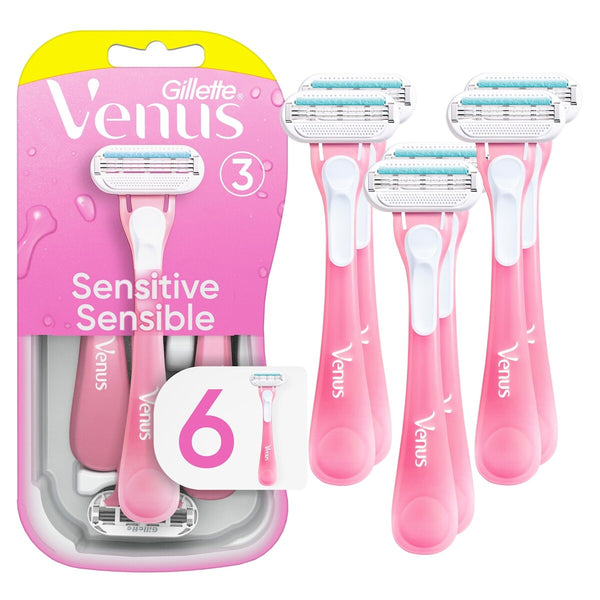 Afeitadoras Desechables para Mujer Gillette Sensitive Pack Venus
