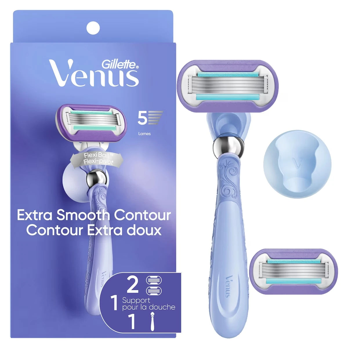 Máquina de Afeitar Contour Mujer con Mango Reutilizable Venus