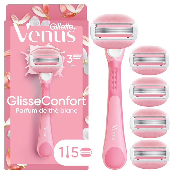 Máquina de Afeitar Comfortglide Té Blanco para Mujer Venus