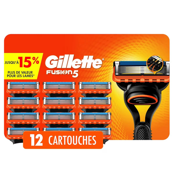 Cartuchos de Afeitar Fusion5 para Hombre 12 un Gillette