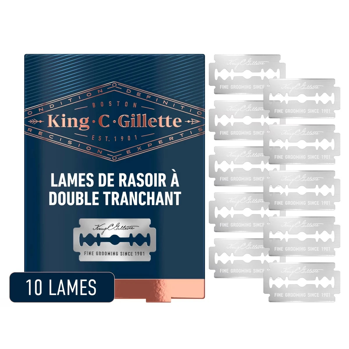 Hojas de Repuesto para Afeitadora Doble Filo King C. Gillette
