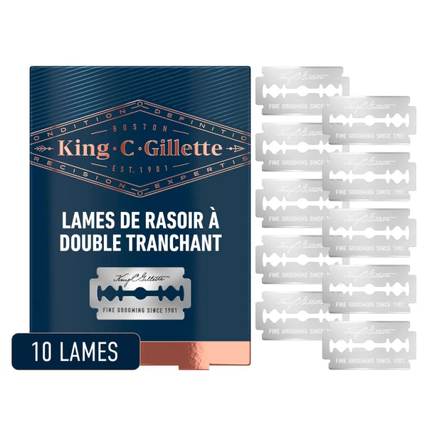 Hojas de Repuesto para Afeitadora Doble Filo King C. Gillette