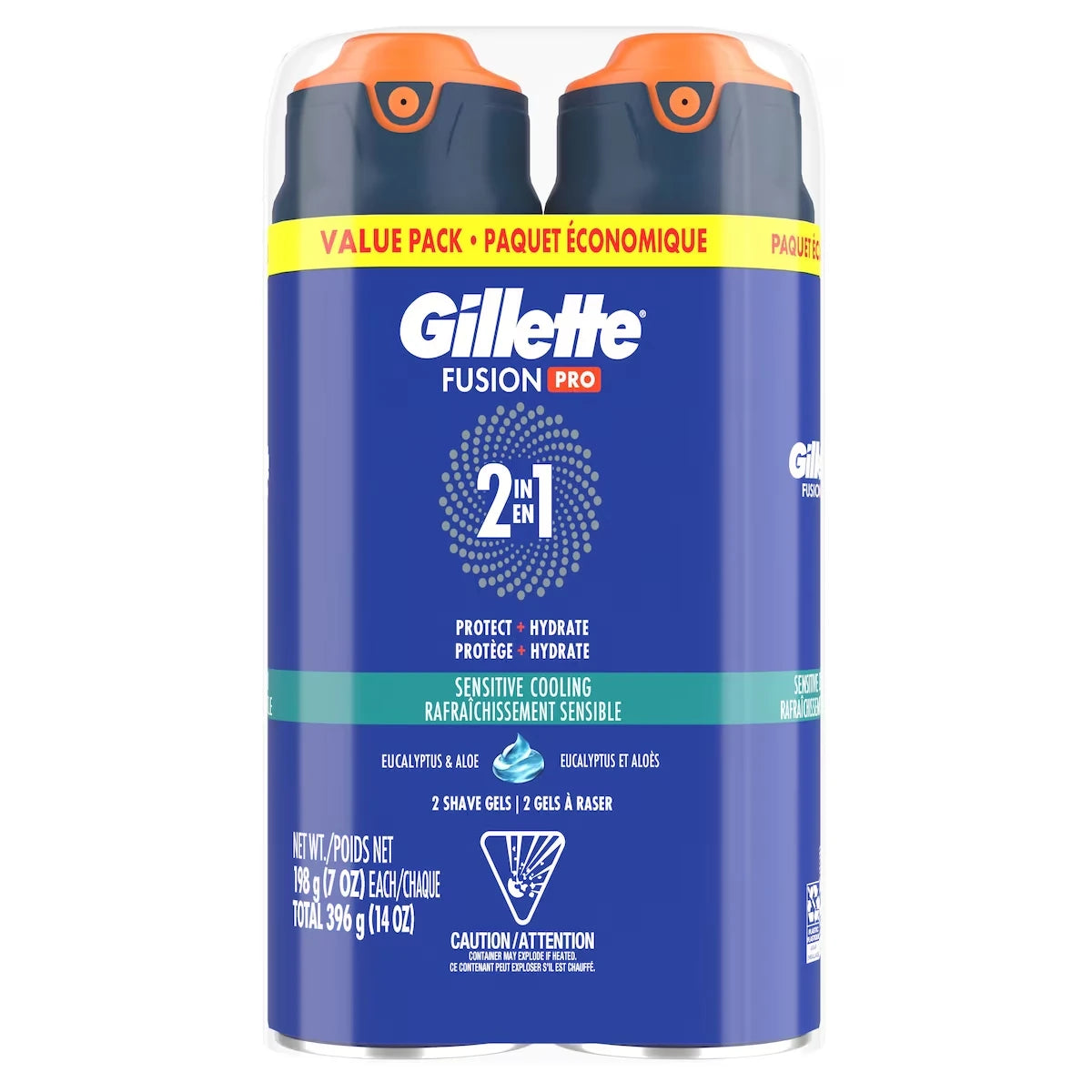 Gel de Afeitar PRO para Hombre Pack Doble Gillette
