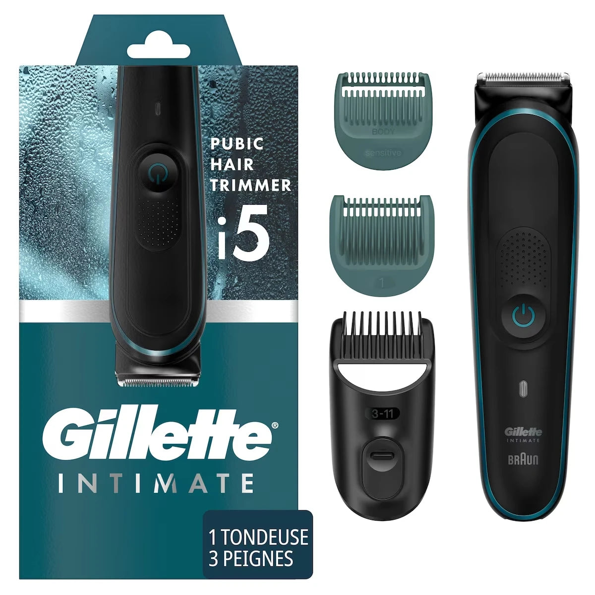 Recortadora Íntima para Vello Púbico para Hombre Gillette