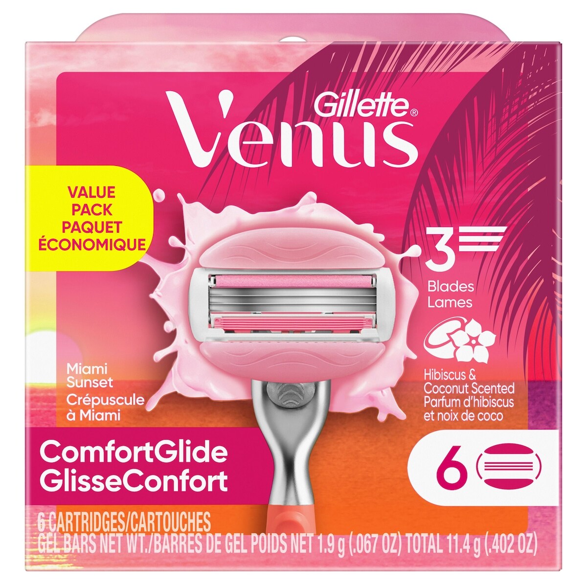Afeitadora ComfortGlide Atardecer en Miami Venus