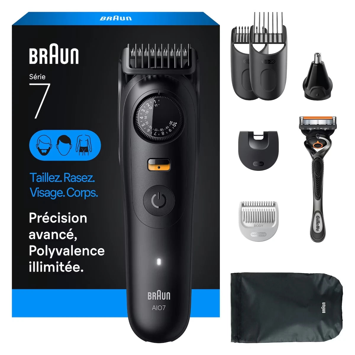 Set Cortapelo y Barba Serie 7 Todo en Uno Braun