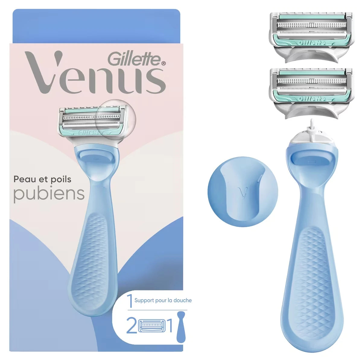 Afeitadora para Piel y Vello Púbico Venus