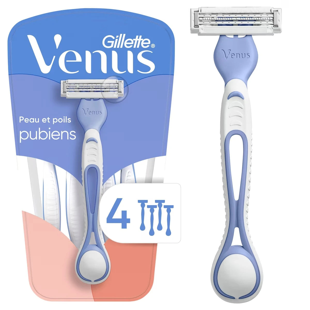 Afeitadoras Desechables Zona Íntima Mujer 4 Unidades Venus