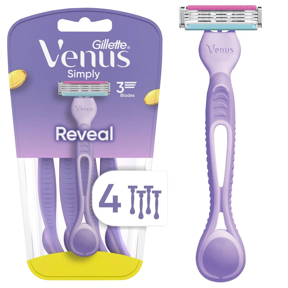 Máquinas de Afeitar Desechables Simply 3 4 Unidades Venus