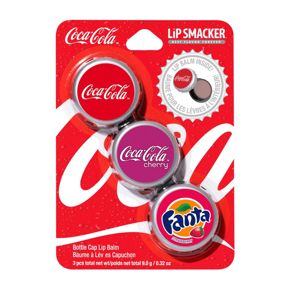 Set 3 Bálsamos Labiales Coca-Cola Lip Smacker