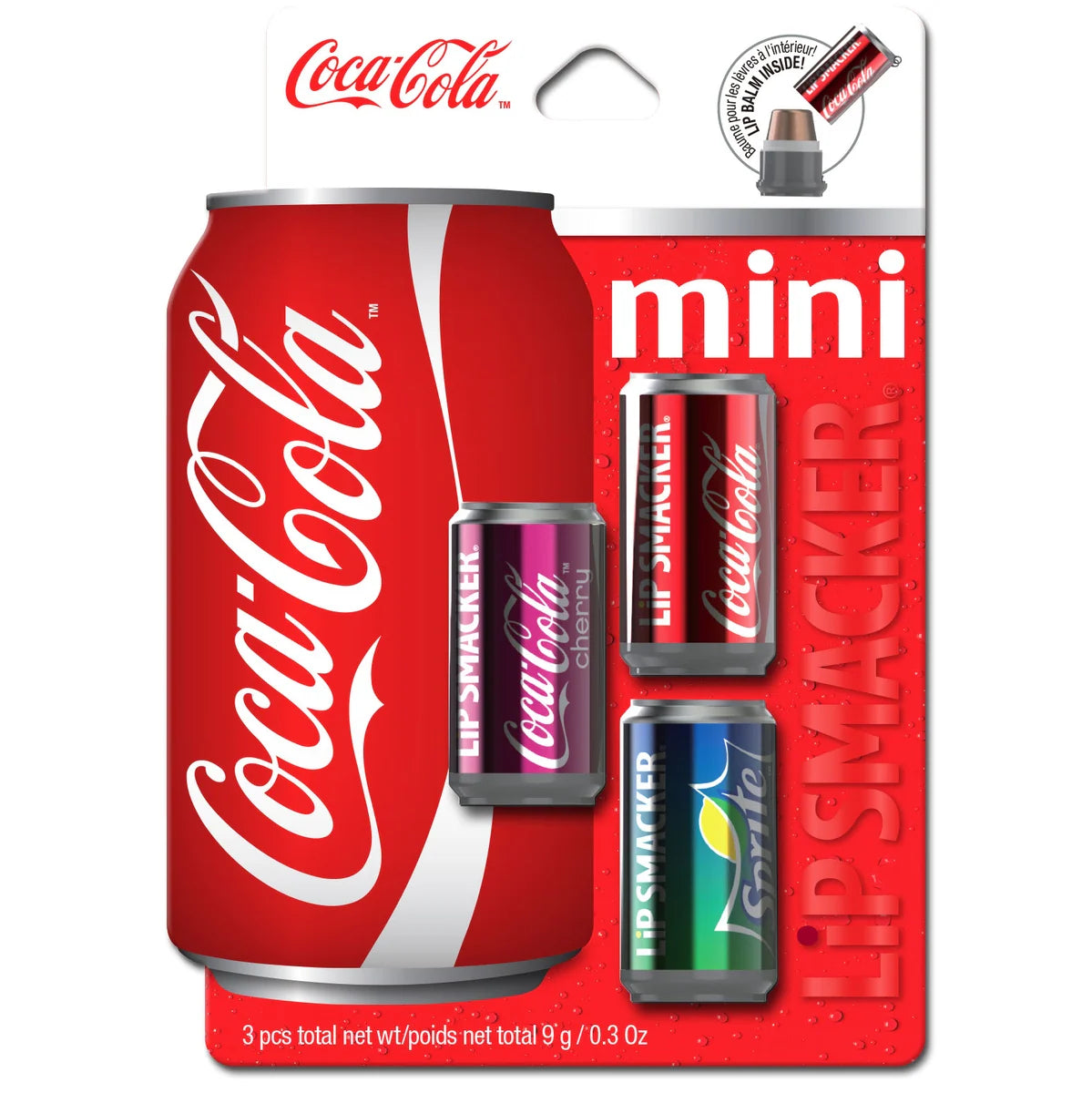 Bálsamo Labial Coca-Cola Mini Lata Trío Lip Smacker