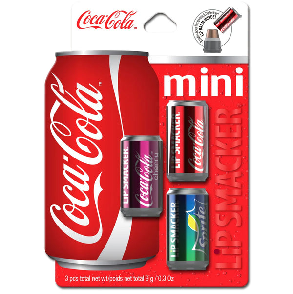 Bálsamo Labial Coca-Cola Mini Lata Trío Lip Smacker