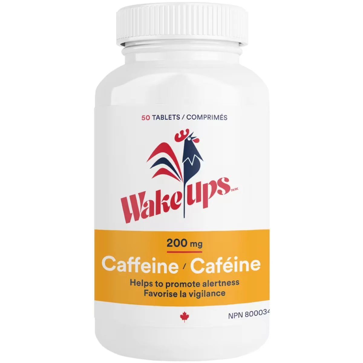 Comprimidos de Cafeína Extra Fuertes 200 mg Wakeups