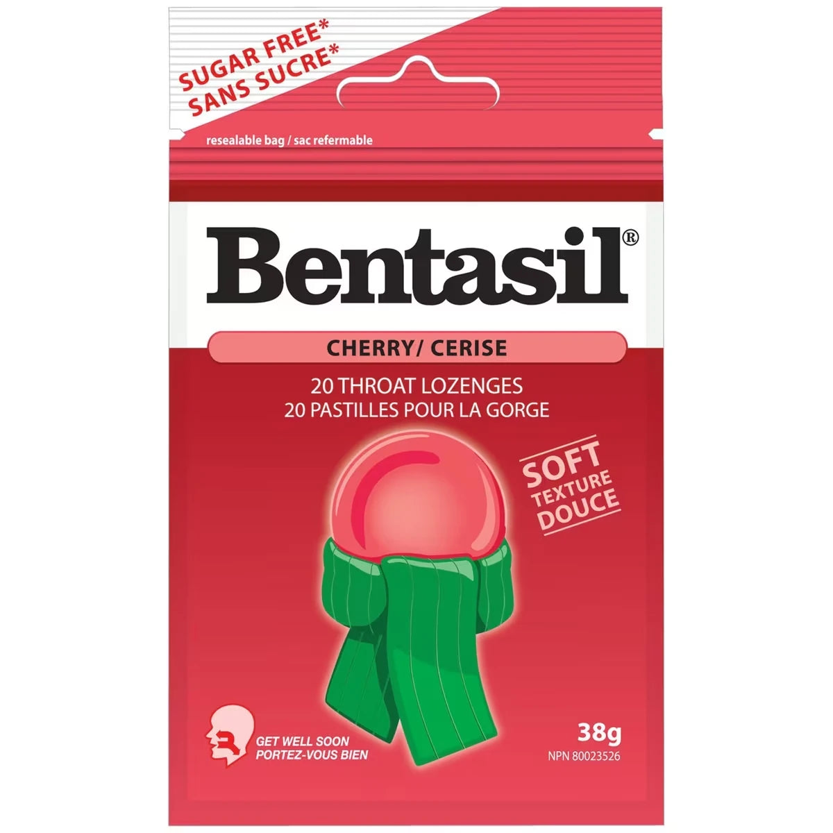 Pastillas para la Garganta Cereza Bentasil