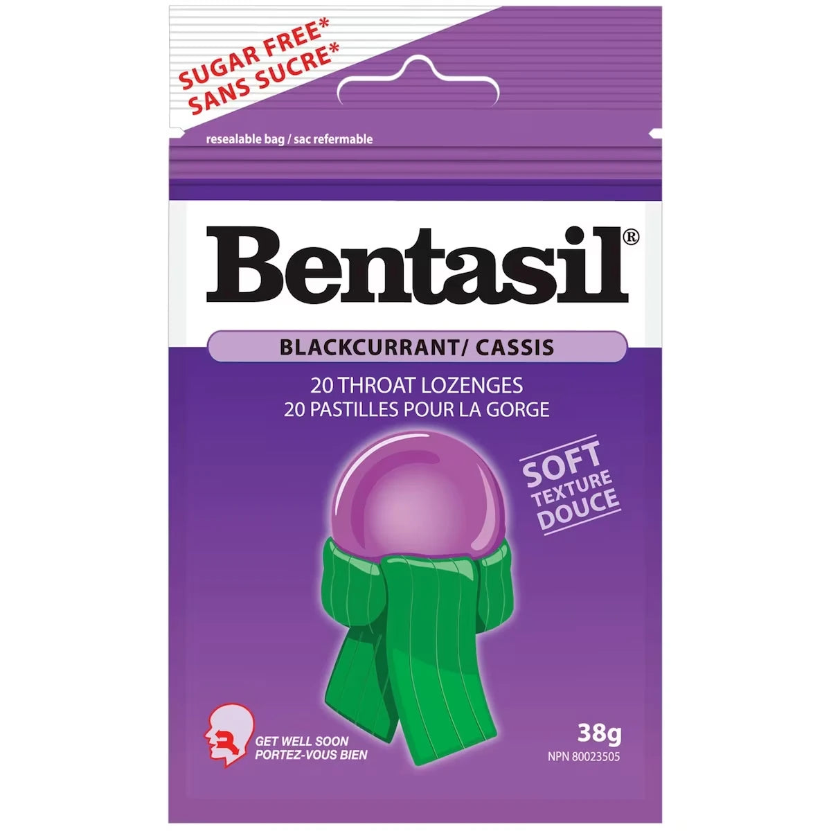Pastillas para la Garganta Grosella Negra Bentasil