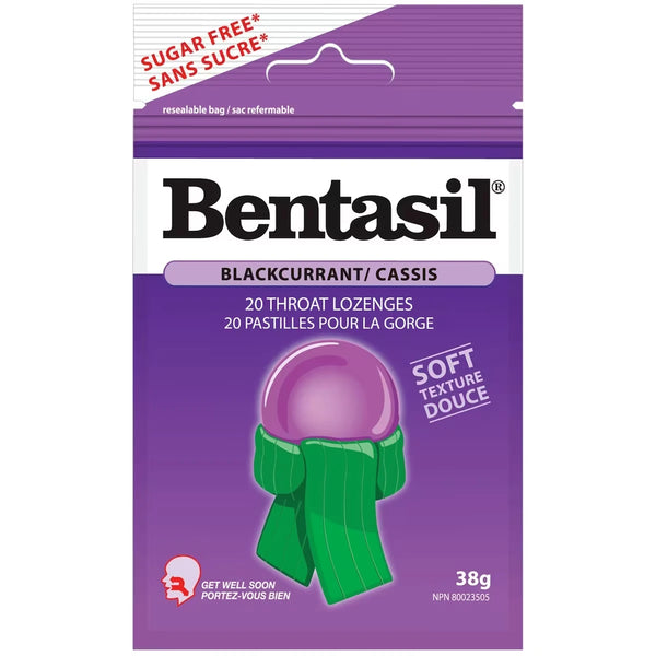 Pastillas para la Garganta Grosella Negra Bentasil