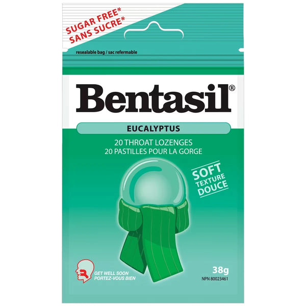 Pastillas para la Garganta Eucalipto Bentasil