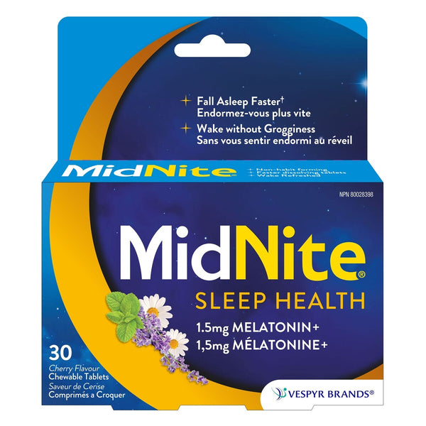 Suplemento para Dormir Comprimidos Masticables Cereza Midnite