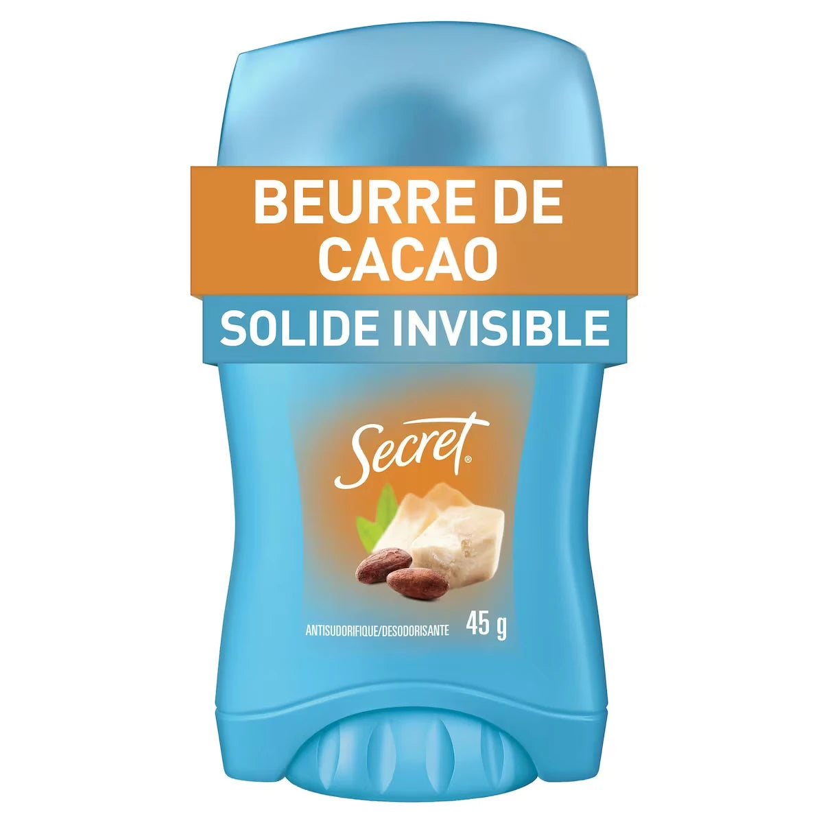 Antitranspirante y Desodorante para Mujer Invisible en Barra Secret