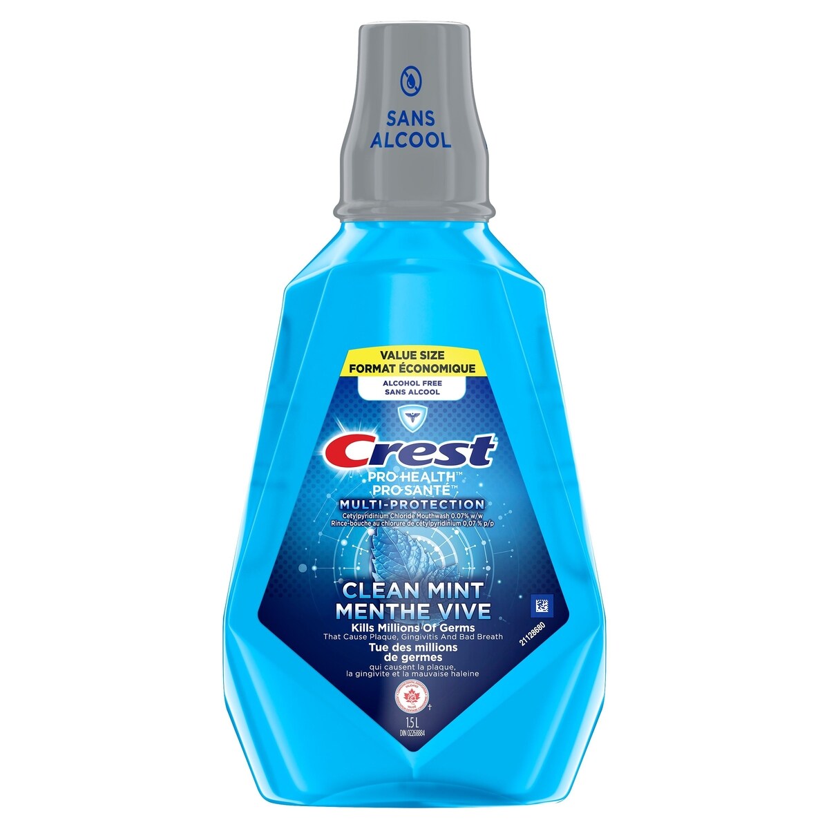 Enjuague Bucal sin Alcohol con CPC (Cloruro) 1.5 L Crest