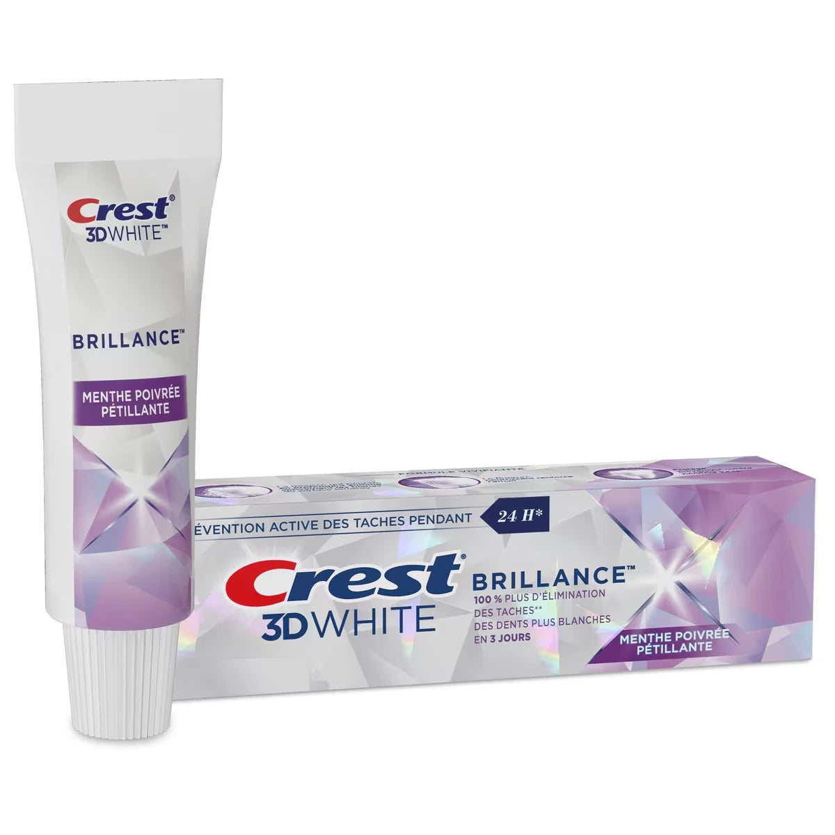 Pasta Dental 3D White Brillo – Menta Piperita Efervescente 20 ml Crest