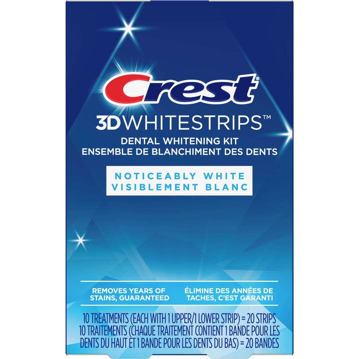 Tiras Blanqueadoras Dentales 3D Whitestrips Crest