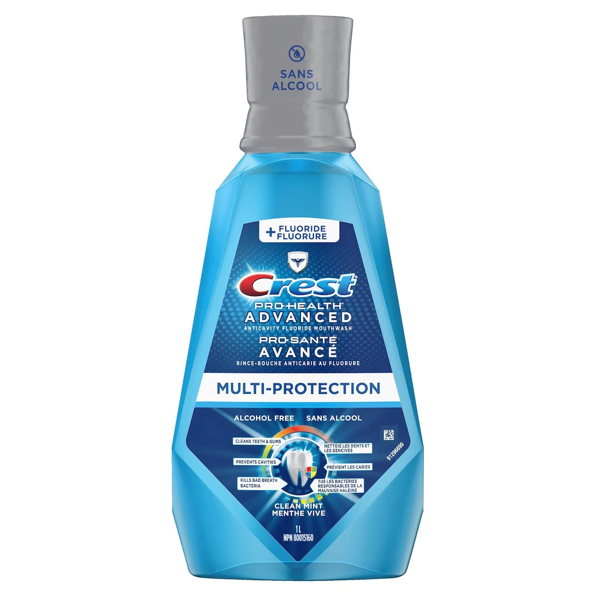 Enjuague Bucal Pro-Salud Avanzado con Agente Extra Limpiador 1 L Crest