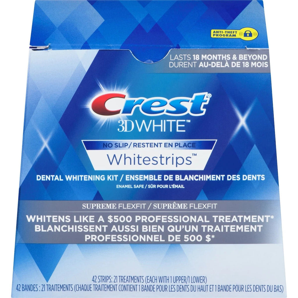Tiras Blanqueadoras Dentales 3D Whitestrips Brillo Supremo Crest
