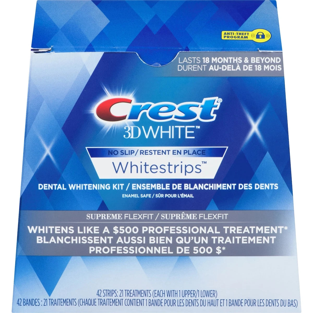 Tiras Blanqueadoras Dentales 3D Whitestrips Brillo Supremo Crest