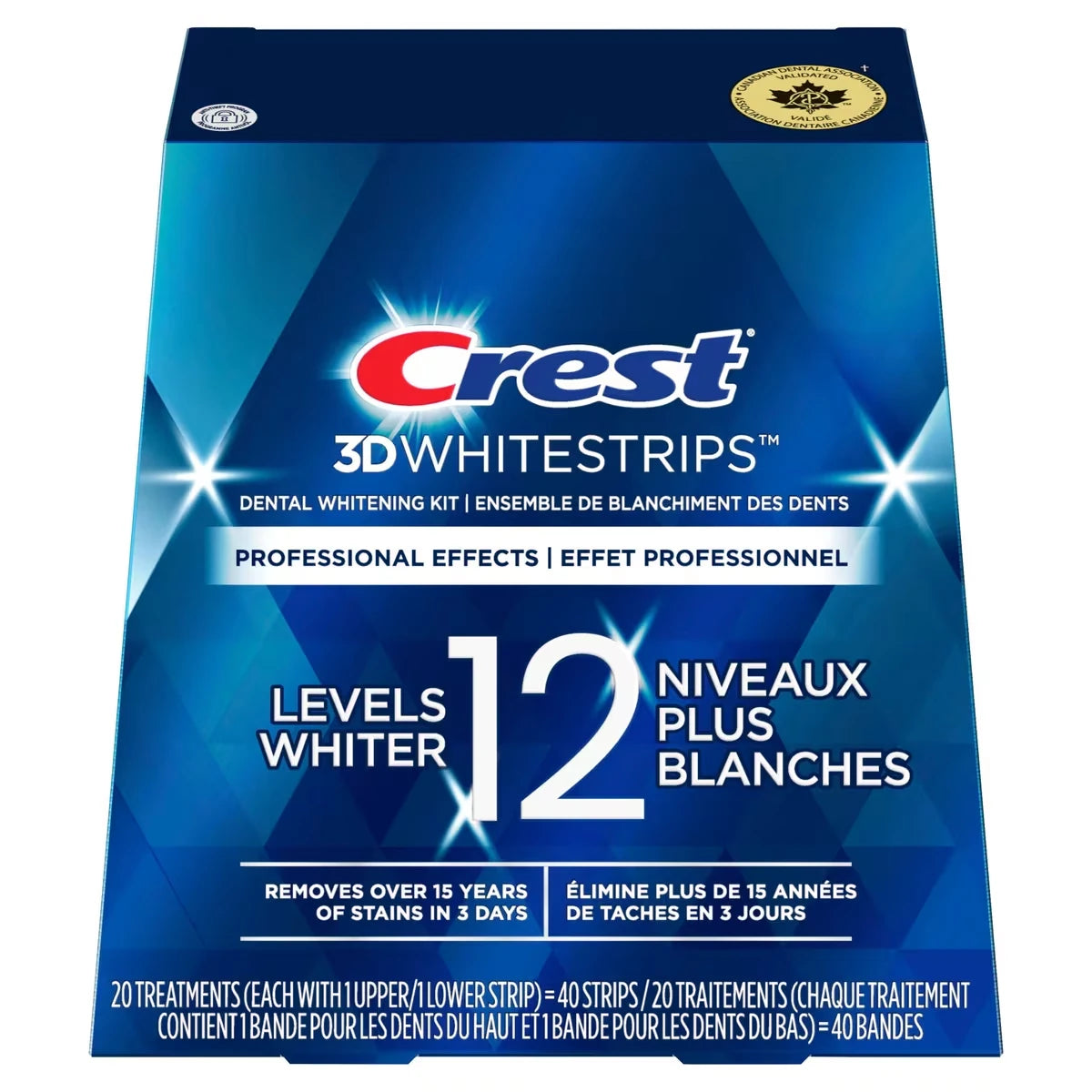Tiras Blanqueadoras 3D White Whitestrips 20 Tratamientos Crest