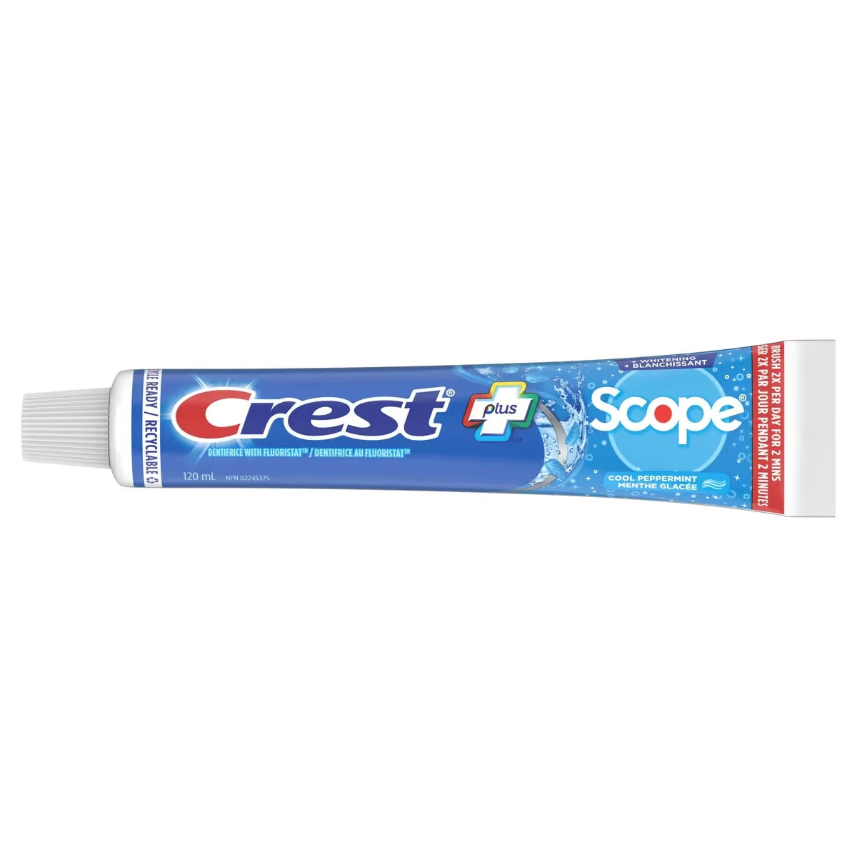 Pasta Dental Complete Blanqueador con Scope Menta Glacial 120 ml Crest