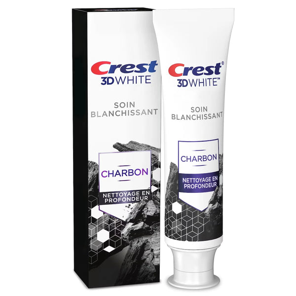 Pasta Dental 3D White Carbón Activado con Flúor 110 ml Crest