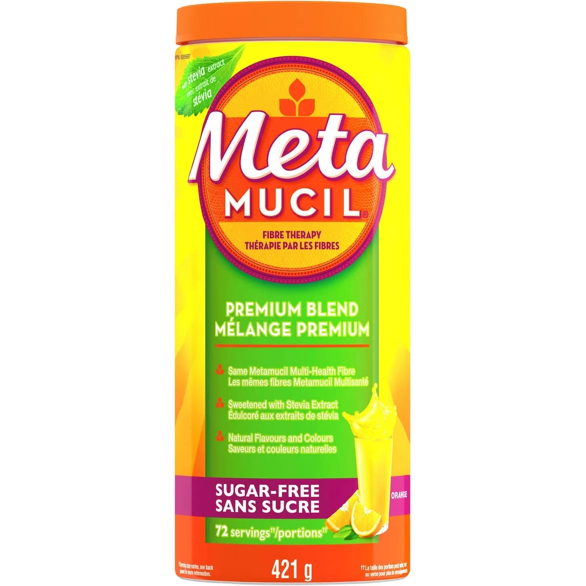 Suplemento de Fibra en Polvo Premium 72 dosis Metamucil