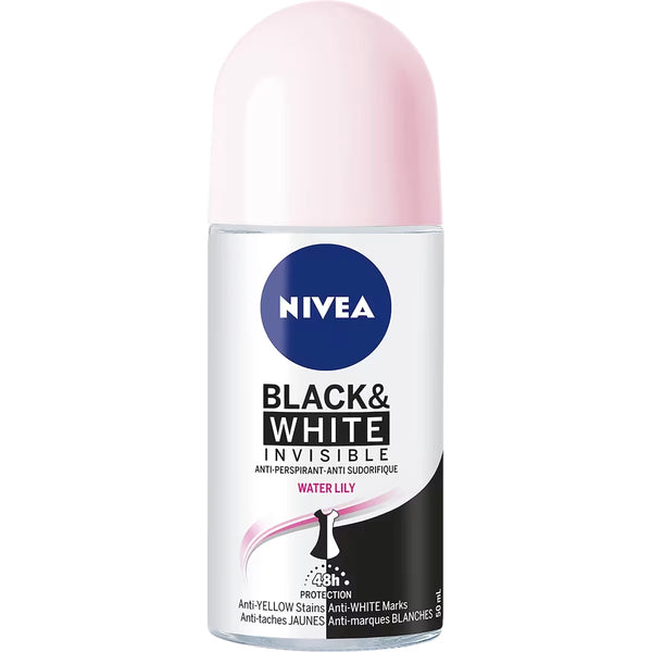 Antitranspirante Roll-On Black & White Invisible 50 ml Nivea