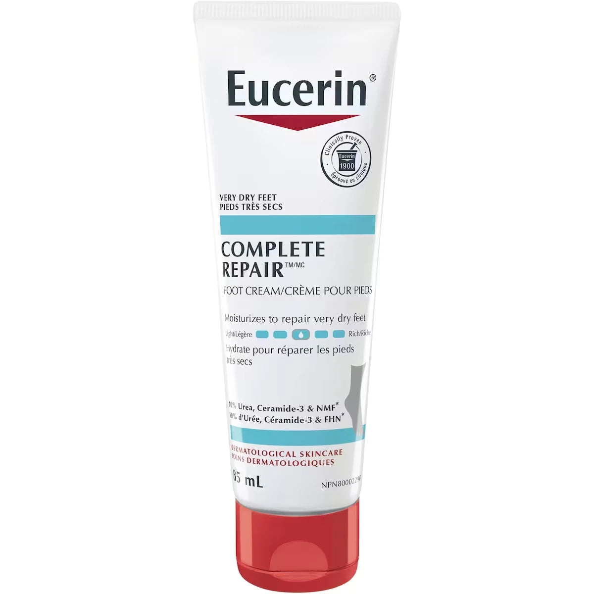 Crema Facial Hidratante de Uso Diario para los Pies Complete Eucerin