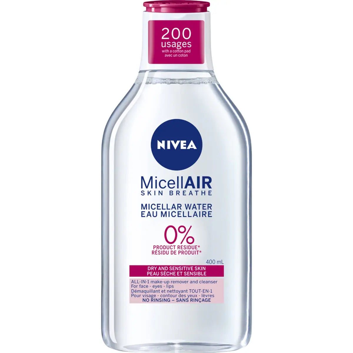 Agua Micelar MicellAIR para Piel Seca y Sensible Nivea