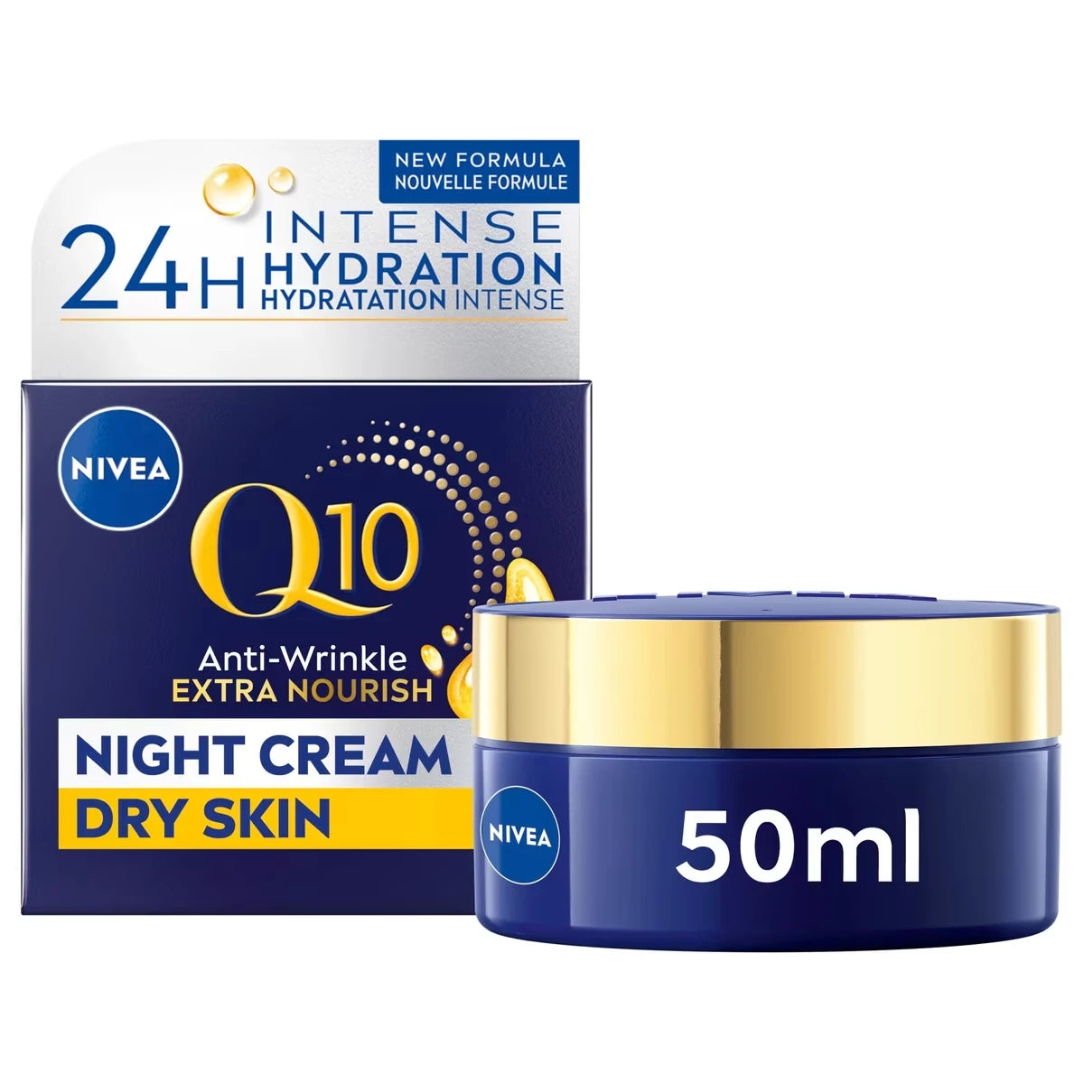 Crema Facial de Noche Q10 Anti-arrugas Reposición de Humedad Nivea