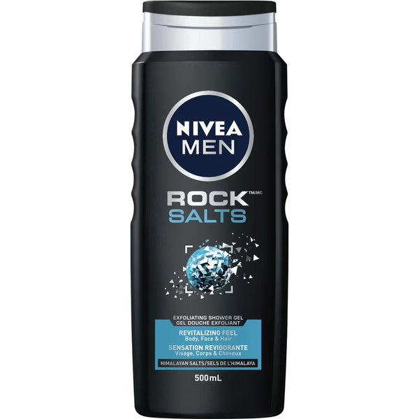 Gel de Baño Exfoliante Men Rock Salts Nivea