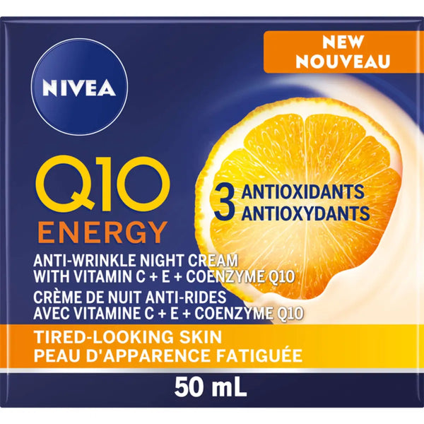 Crema Facial de Noche Q10 Energy Anti-arrugas 50 ml Nivea