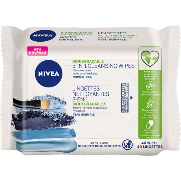 Toallitas Limpiadoras Faciales Refrescantes 3 en 1 Piel Normal Nivea