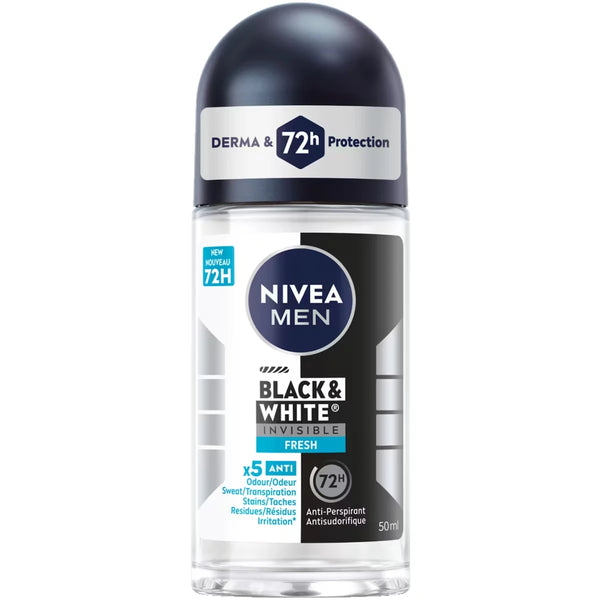 Desodorante Antitranspirante Roll-On Black & White Nivea