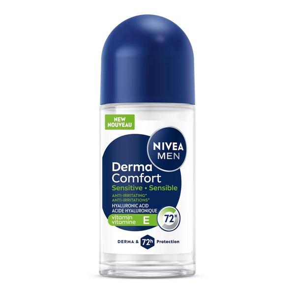 Antitranspirante Roll-On Hombre Derma Confort Piel Sensible Nivea