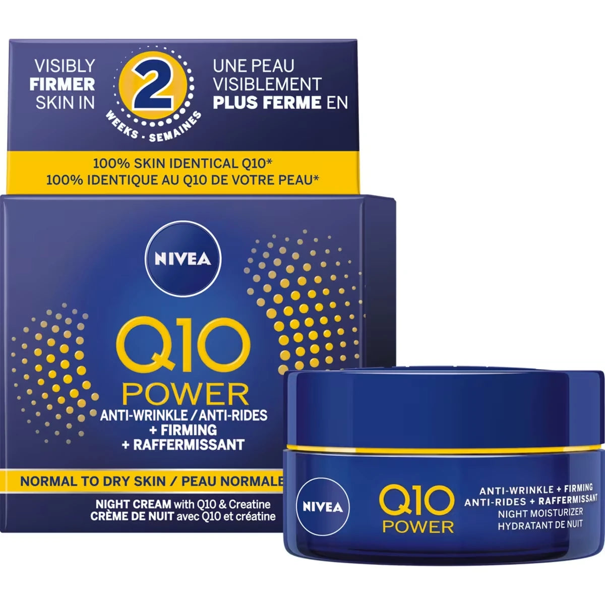 Crema Facial Q10 Power Anti-arrugas Reponedora de Noche 50 ml Nivea