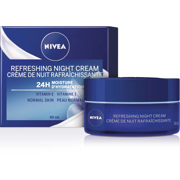 Crema Facial de Noche Esenciales 24h Hidratante + Refrescante Nivea