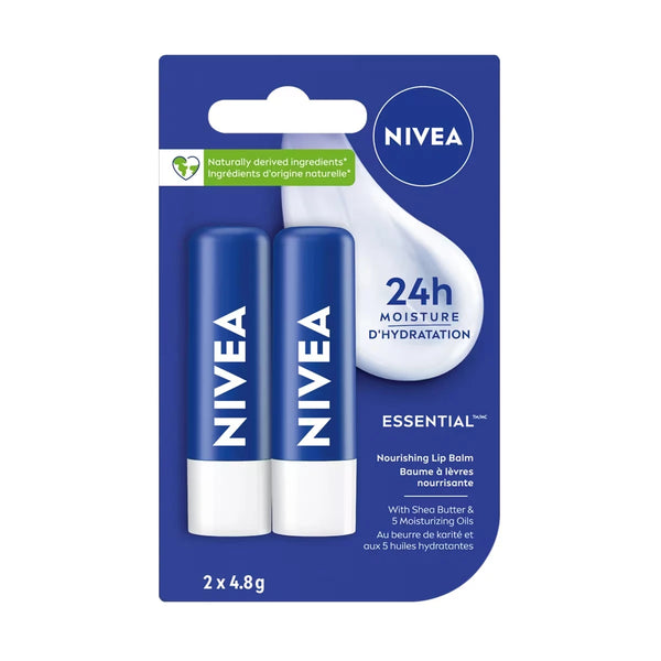 Hidratante Facial Labios Cuidado Esenciales 24hr Hydration 4.8 g Nivea