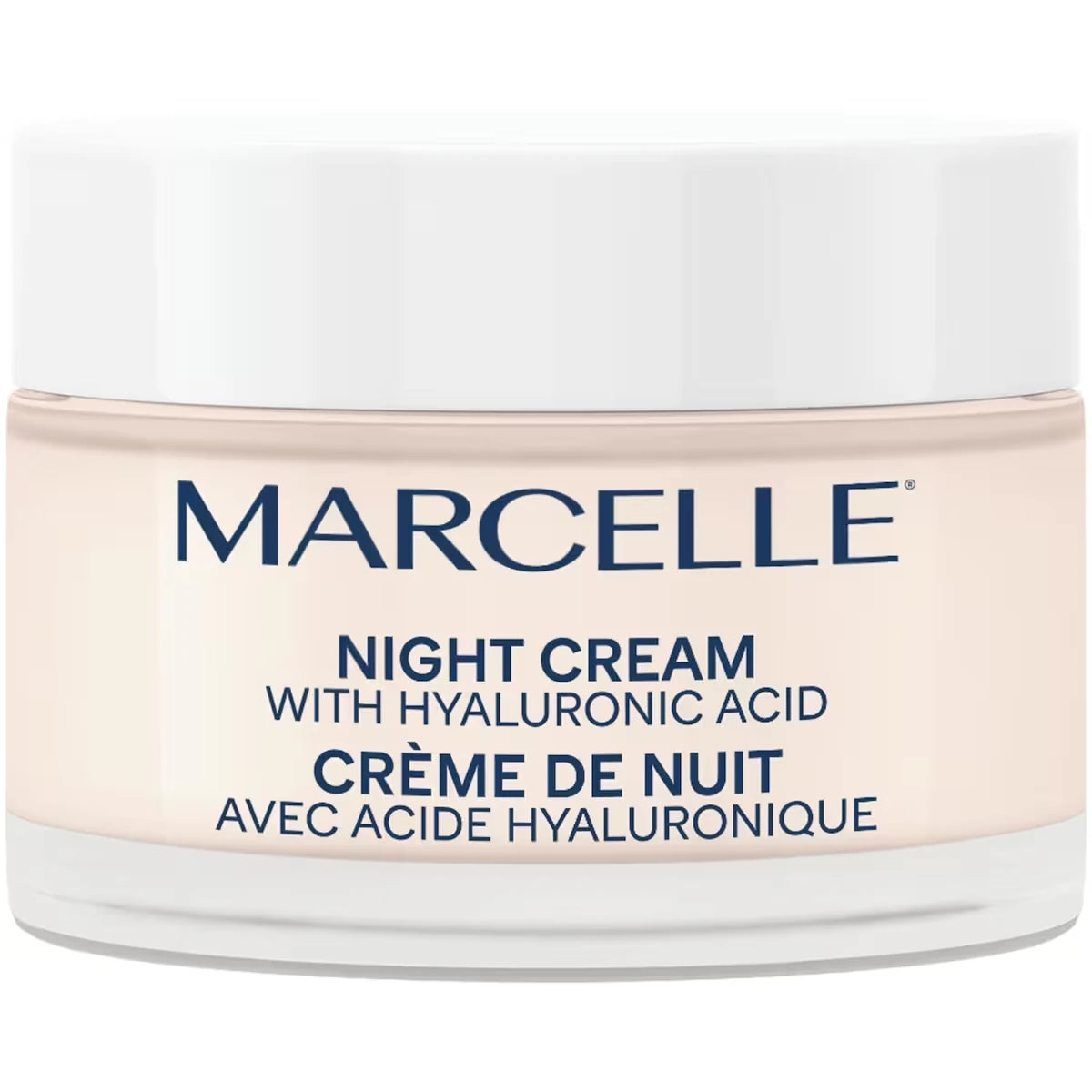 Crema Facial de Noche 24h Humectante Con Ácido Hialurónico Marcelle