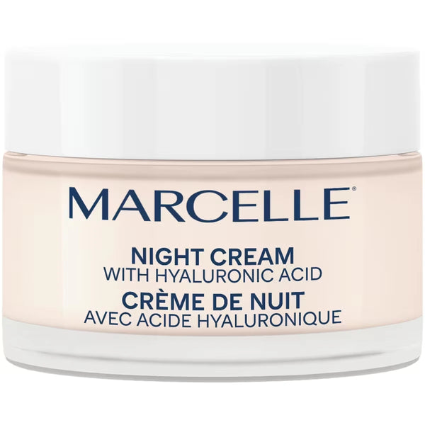 Crema Facial de Noche 24h Humectante Con Ácido Hialurónico Marcelle