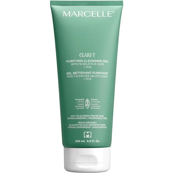 Gel Limpiador Clari-T con 1% Ácido Salicílico y PCA Marcelle
