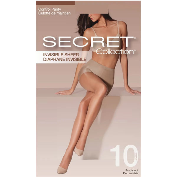 Pantimedias Transparentes con Faja y Puntera Sandalia Secret