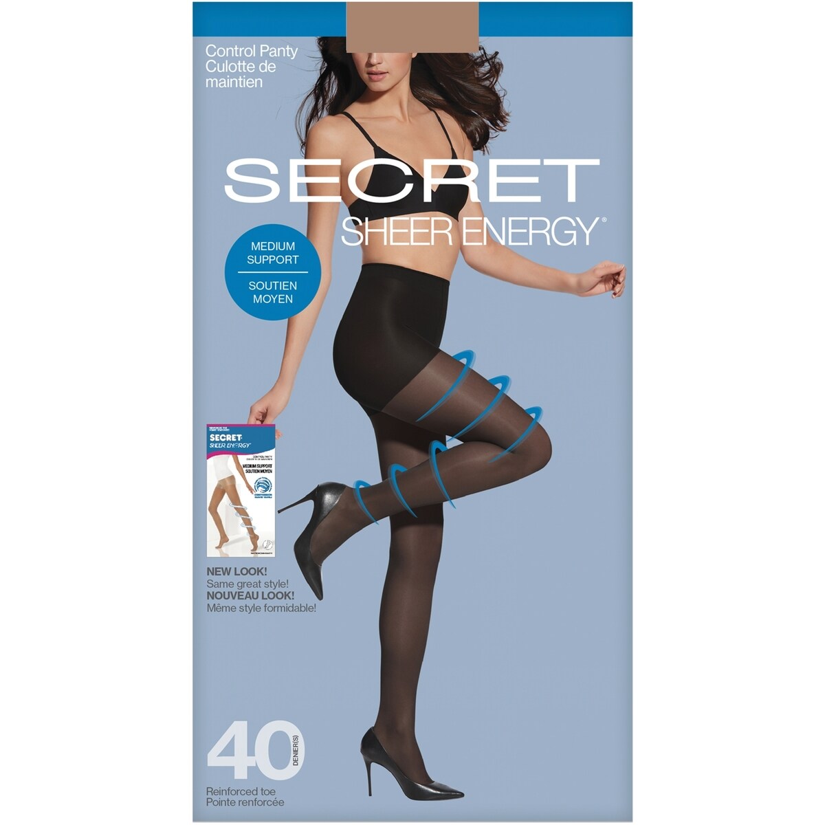 Incontinencia Sheer ENERGY® Pantimedias Secret